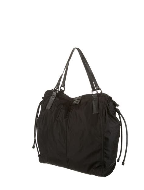 burberry buckleigh black nylon shopper|Burberry Nylon Buckleigh Packable Tote Black .